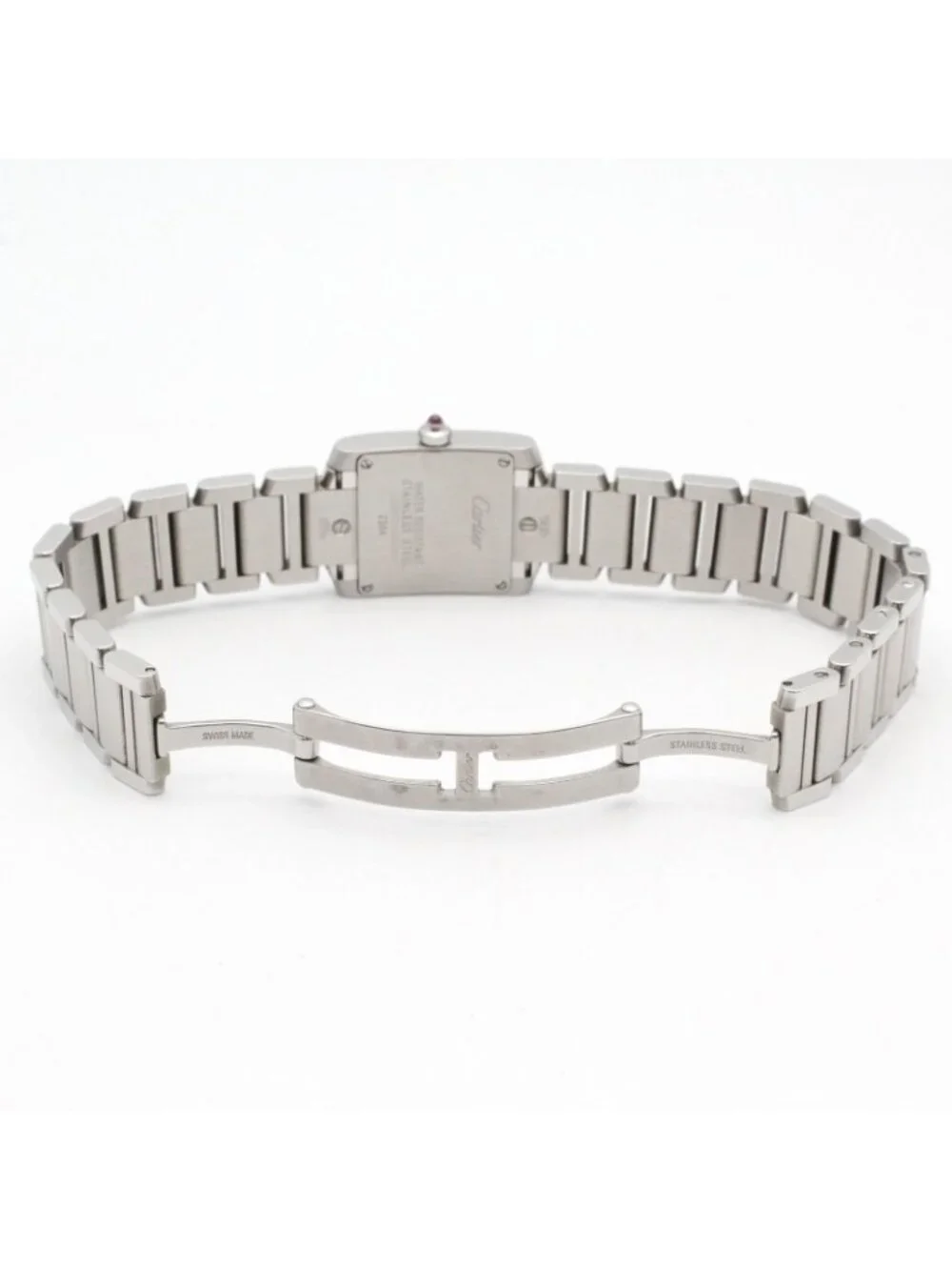 Cartier Watch Tank Francaise SM Pink Shell Stainless Steel